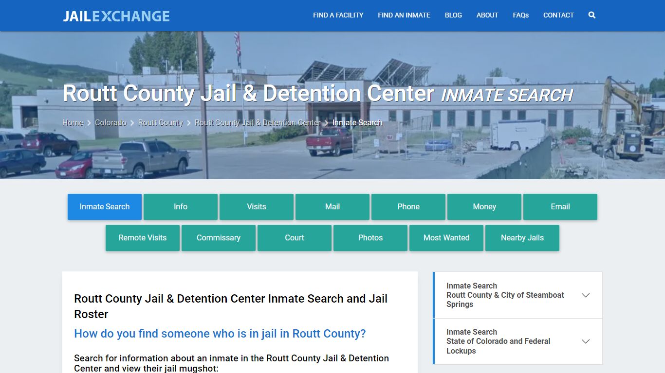 Routt County Jail & Detention Center Inmate Search